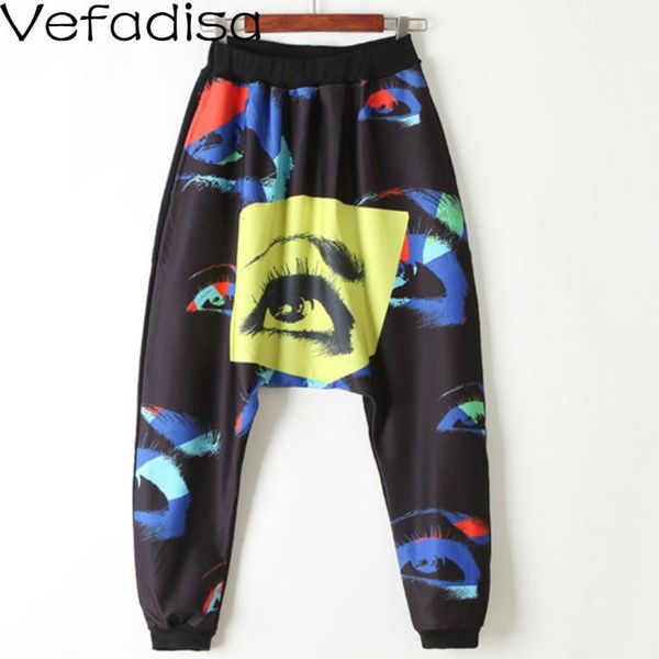 women's pants & capris vefadisa spring print harem women 2021 elastic waist trousers casual full length pockets loose qyf1866, Black;white
women's pants & capris vefadisa spring print harem women 2021 elastic waist trousers casual full length pockets loose qyf1866, Black;white