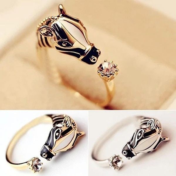 wedding rings exquisite silver / gold color natural crystal ring animal shape zebra horse head opening adjustable party for women, Slivery;golden
wedding rings exquisite silver / gold color natural crystal ring animal shape zebra horse head opening adjustable party for women, Slivery;golden