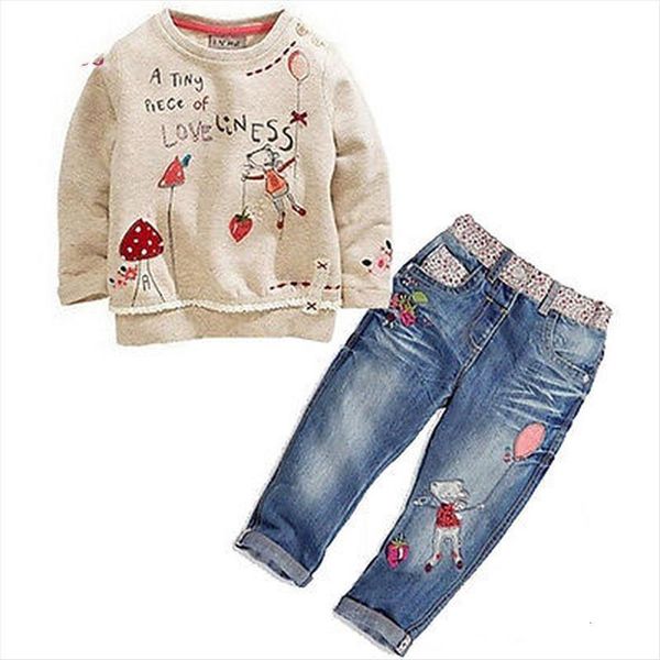 winter 2pcs children toddler kids baby girls clothing cute cartoon flower printing sweater jeans suit outfit clothes set, White
winter 2pcs children toddler kids baby girls clothing cute cartoon flower printing sweater jeans suit outfit clothes set, White