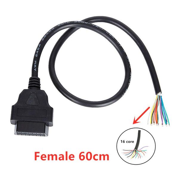 16pin female extension opening cable car diagnostic interface connector obd ii 16 core converter obd2 cord tools
16pin female extension opening cable car diagnostic interface connector obd ii 16 core converter obd2 cord tools