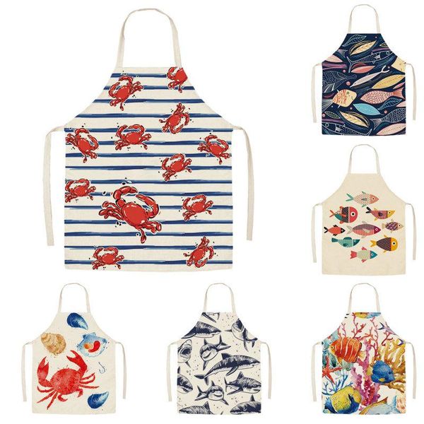 aprons foreign trade marine animal series anti-fouling waistband parent-child kitchen sleeveless halter apron customization
aprons foreign trade marine animal series anti-fouling waistband parent-child kitchen sleeveless halter apron customization