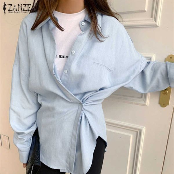 women's blouses & shirts blouses autumn denim blue women irregular long sleeve casual solid button up lapel collar oversiz lifz, White
women's blouses & shirts blouses autumn denim blue women irregular long sleeve casual solid button up lapel collar oversiz lifz, White