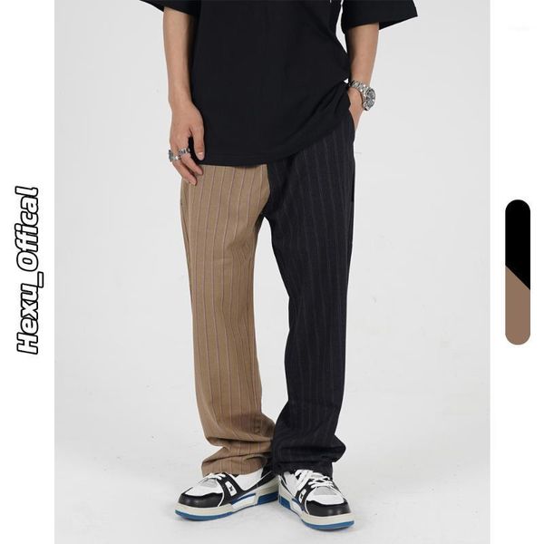 men's pants 2021 summer casual punk striped color trousers japanese streetwear hippie baggy alternative clothing ed971, Black
men's pants 2021 summer casual punk striped color trousers japanese streetwear hippie baggy alternative clothing ed971, Black