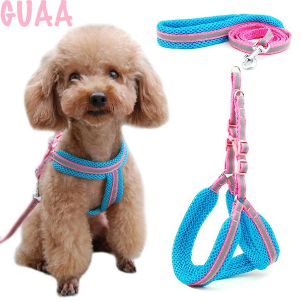 dog cat harness vest reflective breathable mesh pet products dogs leash adjustable collar puppy small night walking collars & leashes
dog cat harness vest reflective breathable mesh pet products dogs leash adjustable collar puppy small night walking collars & leashes