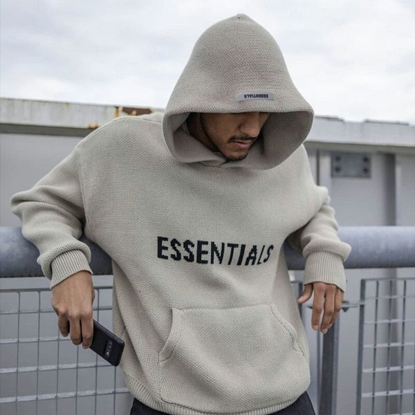 mens essentials knit hoodie sweaters essential hoodies fear of long sleeves autumn winter god designer embroidery letter pullover coat jumpe, White;black
mens essentials knit hoodie sweaters essential hoodies fear of long sleeves autumn winter god designer embroidery letter pullover coat jumpe, White;black