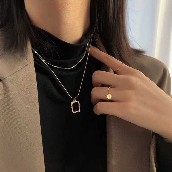 song yanfei's same titanium steel necklace is very simple, cool design, sweater chain ins, small and, Silver
song yanfei's same titanium steel necklace is very simple, cool design, sweater chain ins, small and, Silver