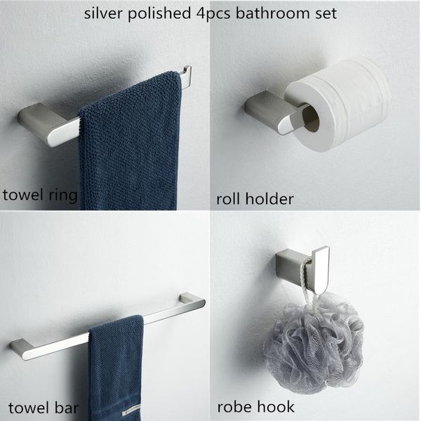bath accessory set 4 piece bathroom hardware chrome accessories towel bar paper holder robe hook ring
bath accessory set 4 piece bathroom hardware chrome accessories towel bar paper holder robe hook ring