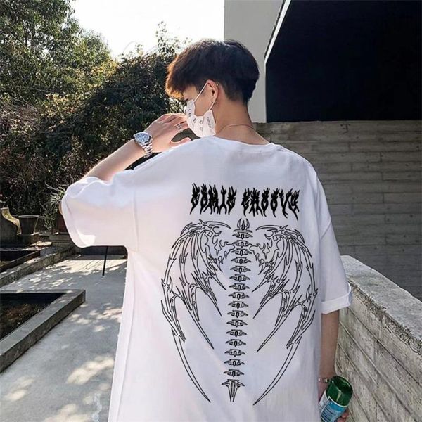 men's t-shirts women cool skull t-shirt funny harajuku loose tee streetwear fashion half sleeve oversize couple gothic student t shirt, White;black
men's t-shirts women cool skull t-shirt funny harajuku loose tee streetwear fashion half sleeve oversize couple gothic student t shirt, White;black