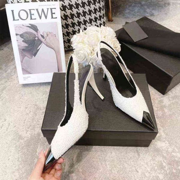 women sandals pumps brand high-heeled woman shoes new metal heel summer sandal black flip flops for stiletto sandles heels 220222
women sandals pumps brand high-heeled woman shoes new metal heel summer sandal black flip flops for stiletto sandles heels 220222