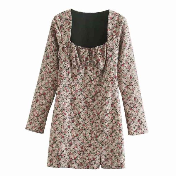women floral printing square collar long sleeve mini dress female side slit loose clothes casual lady vestido d6696 210430, Black;gray
women floral printing square collar long sleeve mini dress female side slit loose clothes casual lady vestido d6696 210430, Black;gray
