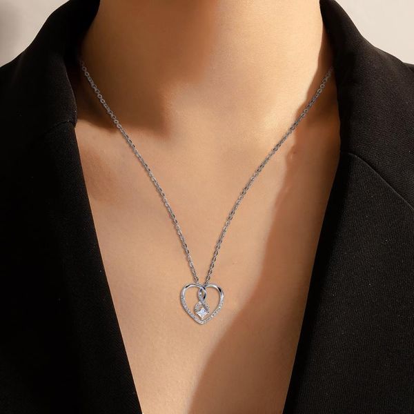 chains creative silver color necklace women heart-shaped trendy clavicle chain temperament hanging neck pendant jewelry gift
chains creative silver color necklace women heart-shaped trendy clavicle chain temperament hanging neck pendant jewelry gift