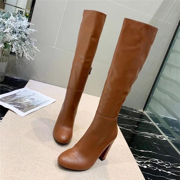 boots women shoes knee hight genuine leather high heel female boot zipper round toe solid color autumn winter, Black
boots women shoes knee hight genuine leather high heel female boot zipper round toe solid color autumn winter, Black