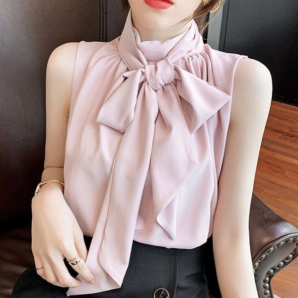 women's blouses & shirts bowknot white sleeveless fashion office lady shirt solid elegant women chiffon blouse blusa feminina
women's blouses & shirts bowknot white sleeveless fashion office lady shirt solid elegant women chiffon blouse blusa feminina