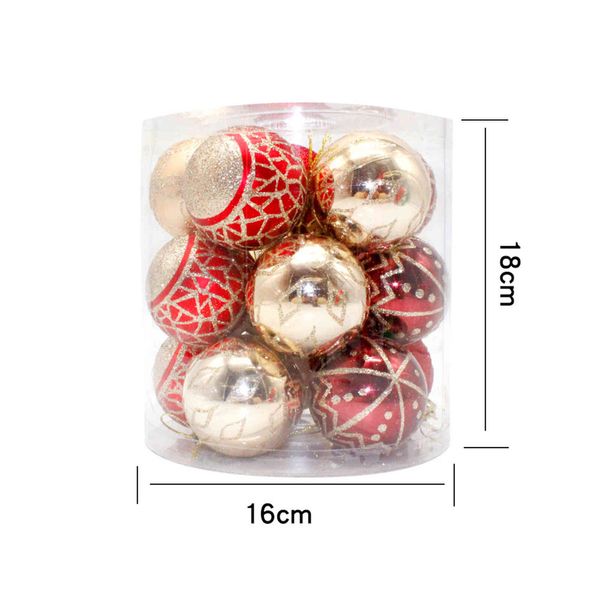 6cm 12 barrel painted christmas ball set electroplated plastic ball decorative pendant
6cm 12 barrel painted christmas ball set electroplated plastic ball decorative pendant