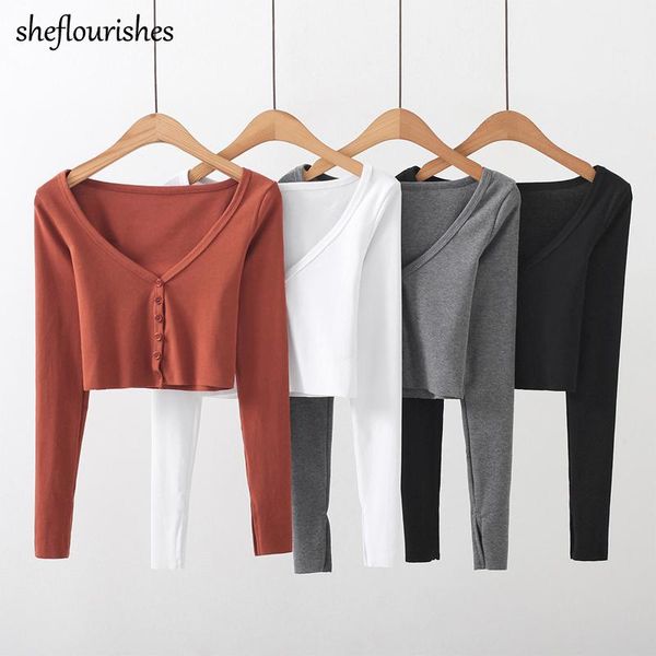 women's t-shirt casual t shirt women 2021 long sleeve shirts v neck korean solid cropped cotton white tees black streetwear
women's t-shirt casual t shirt women 2021 long sleeve shirts v neck korean solid cropped cotton white tees black streetwear