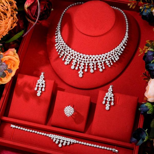 earrings & necklace godki african tassels jewelry set for women wedding zircon quality cubic zirconia bridal evening earring, Silver
earrings & necklace godki african tassels jewelry set for women wedding zircon quality cubic zirconia bridal evening earring, Silver