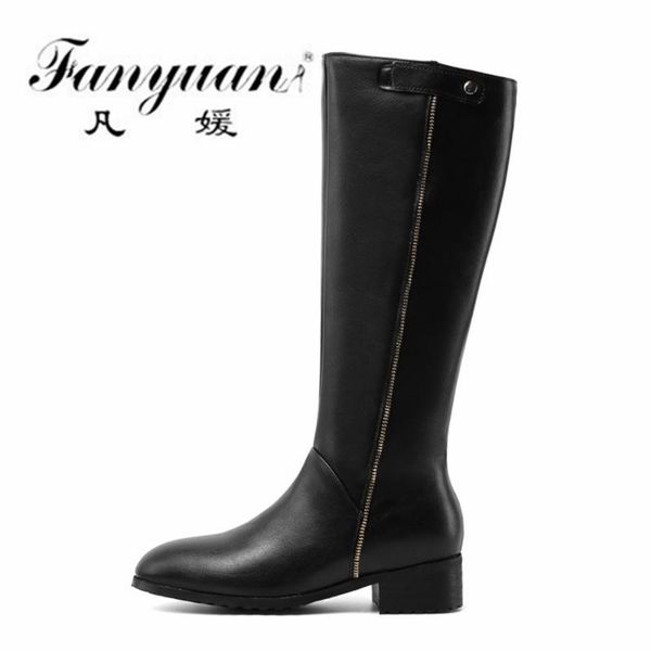 boots fanyuan fashion women knee hight belt buckle pu leather rivet winter knight zipper low heel pumps size 32-43, Black
boots fanyuan fashion women knee hight belt buckle pu leather rivet winter knight zipper low heel pumps size 32-43, Black