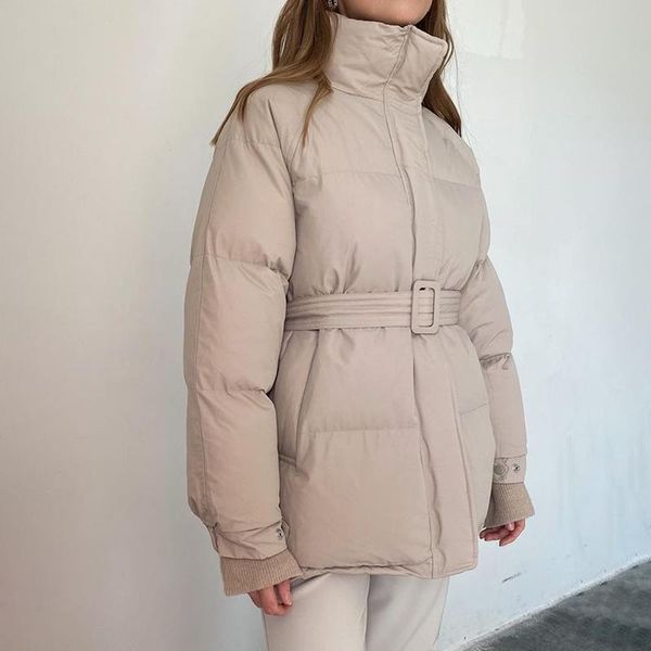 women's down & parkas agong stand collar women fashion solid coats elegant winter tie belt collected waisted cotton jackets female ladi, Black
women's down & parkas agong stand collar women fashion solid coats elegant winter tie belt collected waisted cotton jackets female ladi, Black