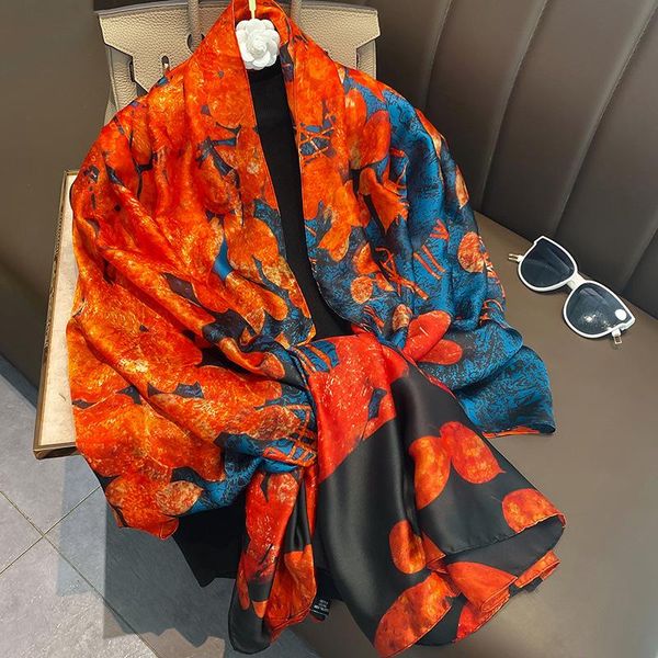 scarves 180x90cm silk scarf for women, bandana long, wrap shawl, hijab, silent, beach sarong, fashionable, 2021scarf shawl wholesale, Blue;gray
scarves 180x90cm silk scarf for women, bandana long, wrap shawl, hijab, silent, beach sarong, fashionable, 2021scarf shawl wholesale, Blue;gray