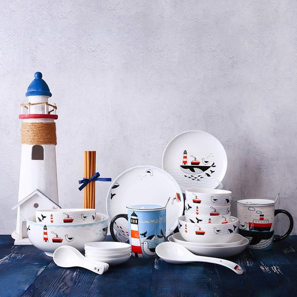 fashion dinnerware sets sailing series nordic ceramic dishes set household combination tableware plate chopsticks disposable
fashion dinnerware sets sailing series nordic ceramic dishes set household combination tableware plate chopsticks disposable