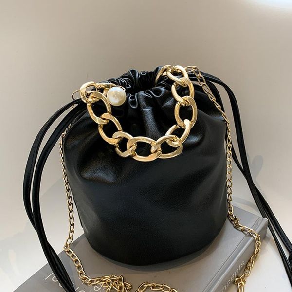 vintage women pu leather pure color drawstring shoulder crossbody messenger bag casual ladies thick chain mini bucket handbag bags
vintage women pu leather pure color drawstring shoulder crossbody messenger bag casual ladies thick chain mini bucket handbag bags