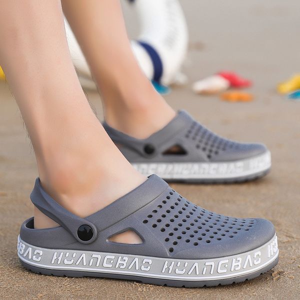 sandals 2021 new summer dongdong shoes for men's fashion, Black