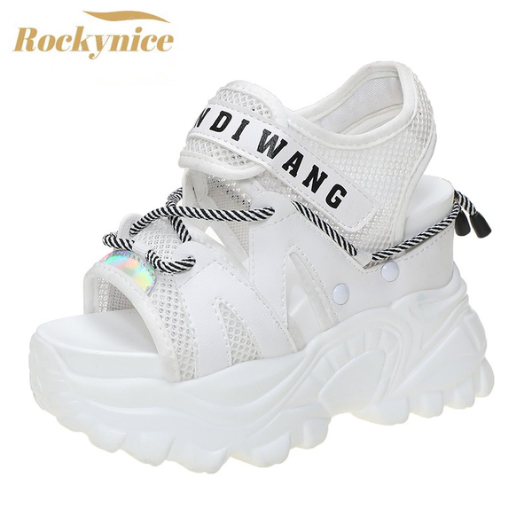 women gladiator sandals 2021 summer designers open toe buckle strap shoes 11cm high heels mesh casual woman wedges dress, Black
women gladiator sandals 2021 summer designers open toe buckle strap shoes 11cm high heels mesh casual woman wedges dress, Black