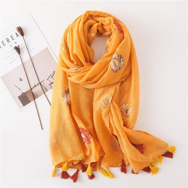scarves lightweight embroidery scarf women silk like shawl wraps for spring autumn yellow colors, Blue;gray
scarves lightweight embroidery scarf women silk like shawl wraps for spring autumn yellow colors, Blue;gray