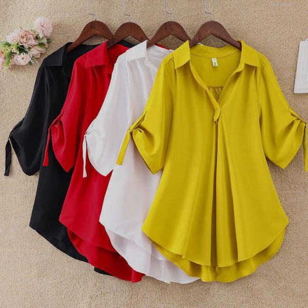 women's blouses & shirts chic plus size for women summer tunic 2021 fashion solid casual blouse white ladies loose camisa mujer
women's blouses & shirts chic plus size for women summer tunic 2021 fashion solid casual blouse white ladies loose camisa mujer