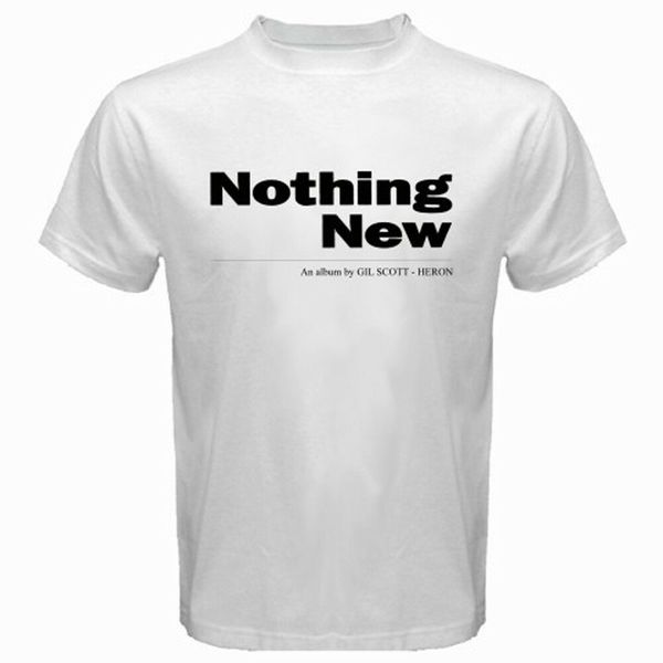 new gil scott heron nothing new musician logo men's white t-shirt size s to 3xl, White;black
new gil scott heron nothing new musician logo men's white t-shirt size s to 3xl, White;black