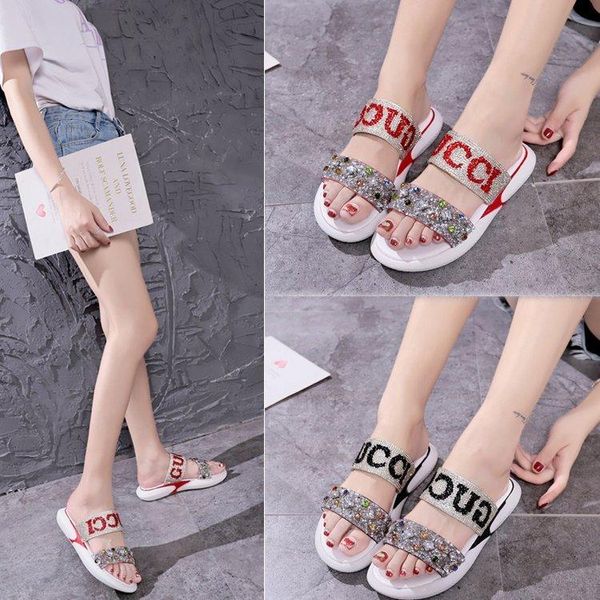 cool sandals female outside in the summer of 2021 fashionable chic han edition wind diamond thick bottom flat one, Black
cool sandals female outside in the summer of 2021 fashionable chic han edition wind diamond thick bottom flat one, Black