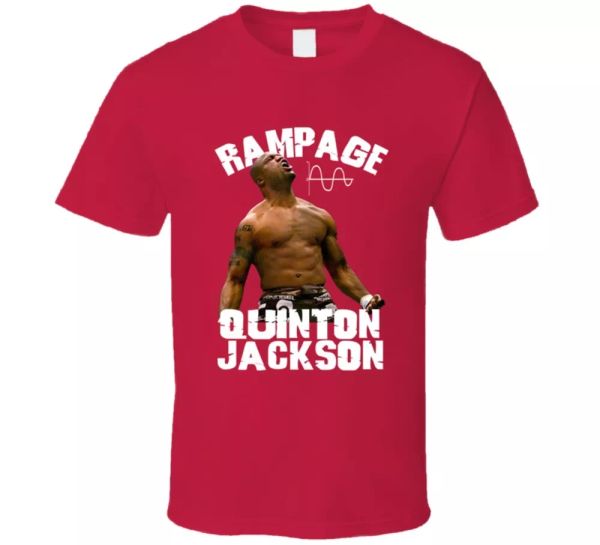 quinton rampage jackson mma champ t shirt, White;black