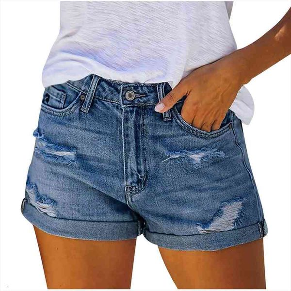 women fashion ripped high waisted rolled denim shorts vintage hole casual pocket short jeans ladies summer shorts, White;black
women fashion ripped high waisted rolled denim shorts vintage hole casual pocket short jeans ladies summer shorts, White;black
