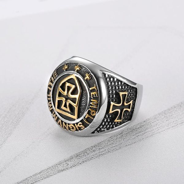 cluster rings knight templar cross titanium steel men signet ring gold silver vintage punk rock male biker band jewelry gifts, Golden;silver
cluster rings knight templar cross titanium steel men signet ring gold silver vintage punk rock male biker band jewelry gifts, Golden;silver