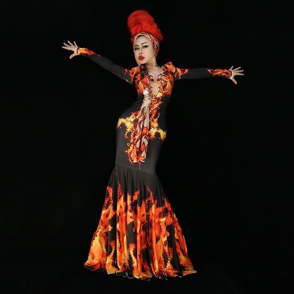 party decoration x79 singer stage wears long dress female catwalk performance outfits printed skirt club tight skinny women show disco
party decoration x79 singer stage wears long dress female catwalk performance outfits printed skirt club tight skinny women show disco