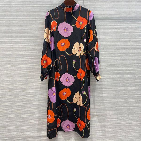 grand designer mid-calf dress for women stand collar long sleeve floral print lady 2021 casual dresses, Black;gray
grand designer mid-calf dress for women stand collar long sleeve floral print lady 2021 casual dresses, Black;gray