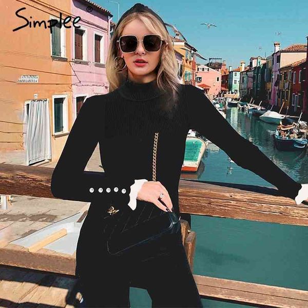 ruffled knitted women striped flare sleeve button female pullover jumper slim fit ladies turtleneck sweater 210414, White;black
ruffled knitted women striped flare sleeve button female pullover jumper slim fit ladies turtleneck sweater 210414, White;black
