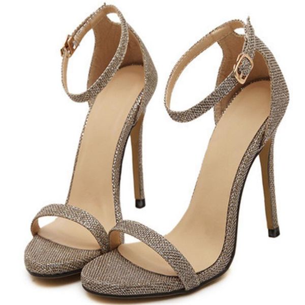 year summer thin-heeled high-heeled hollow buckle 34-42 size sandals female shoes, Black
year summer thin-heeled high-heeled hollow buckle 34-42 size sandals female shoes, Black
