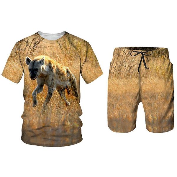 men's tracksuits hyena summer 2021 3d printed t-shirt shorts set sportswear tracksuit o neck short sleeve clothing suit, Gray
men's tracksuits hyena summer 2021 3d printed t-shirt shorts set sportswear tracksuit o neck short sleeve clothing suit, Gray