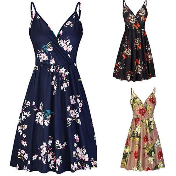 casual dresses women summer v-neck floral print swing sleeveless strap skater sling mini holiday elegant spaghetti, Black;gray
casual dresses women summer v-neck floral print swing sleeveless strap skater sling mini holiday elegant spaghetti, Black;gray