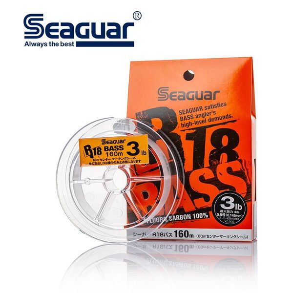 seaguar r18 bass fluorocarbon 160m japan fishing line 3-20lb carbon fiber monofilament carp wire leader braid
seaguar r18 bass fluorocarbon 160m japan fishing line 3-20lb carbon fiber monofilament carp wire leader braid