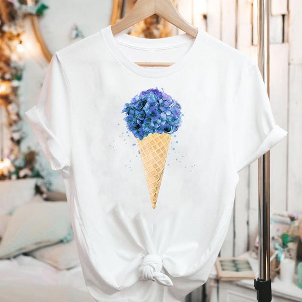 women's t-shirt women graphic short sleeve floral ice cartoon cute summer fashion 90s print female clothes tees tshirt, White
women's t-shirt women graphic short sleeve floral ice cartoon cute summer fashion 90s print female clothes tees tshirt, White