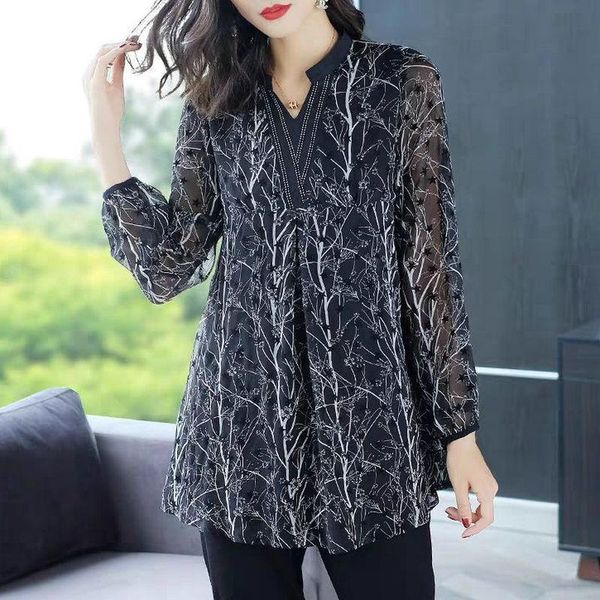 women's blouses & shirts 2021 fashion print chiffon blouse women casual loose plus size 4xl 5xl 6xl long sleeve woman and mujer m2286, White
women's blouses & shirts 2021 fashion print chiffon blouse women casual loose plus size 4xl 5xl 6xl long sleeve woman and mujer m2286, White