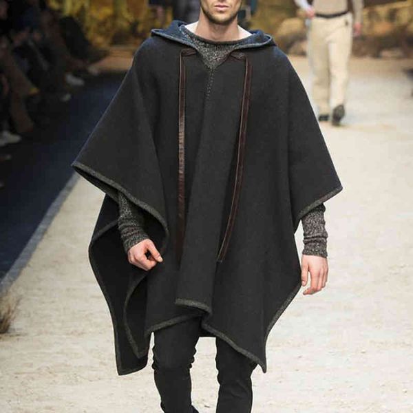 vintage poncho men oversized hooded irregular trench punk male outerwear fashion coats cloak hood solid color cape female, Black
vintage poncho men oversized hooded irregular trench punk male outerwear fashion coats cloak hood solid color cape female, Black