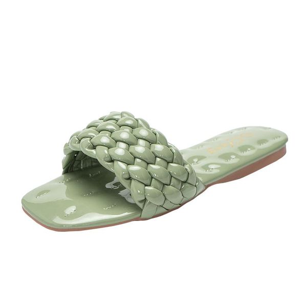 women weave slippers ladies flat heel shoes summer slipper indoor outdoor open toe patent leather slides slip on sandal, Black
women weave slippers ladies flat heel shoes summer slipper indoor outdoor open toe patent leather slides slip on sandal, Black