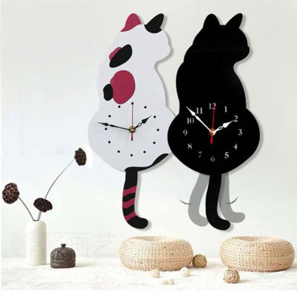 cartoon acrylic art clock wagging tail cat children room creative home decoration wall clocks
cartoon acrylic art clock wagging tail cat children room creative home decoration wall clocks