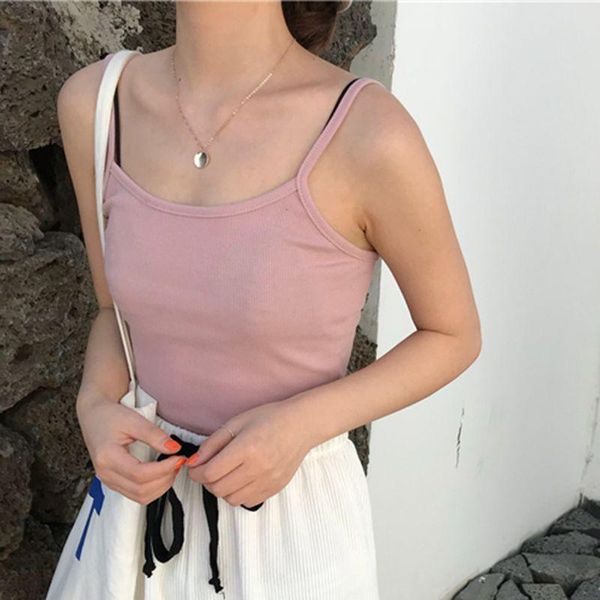 women's tanks & camis women sleeveless slim tank sweet solid candy color camisole ribbed knit u-neck basic stretchy sling vest, White
women's tanks & camis women sleeveless slim tank sweet solid candy color camisole ribbed knit u-neck basic stretchy sling vest, White