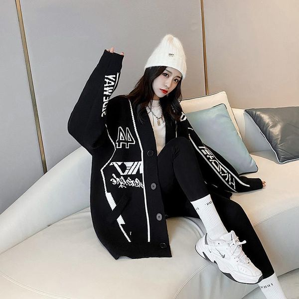 women's knits & tees black bear cartoon letter printing knitted cardigan jacket sweater women autumn kawaii v-neck single-breasted hara, White
women's knits & tees black bear cartoon letter printing knitted cardigan jacket sweater women autumn kawaii v-neck single-breasted hara, White