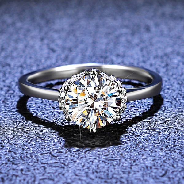 d color moissanite ring female s925 sterling silver classic six-claw round 1 engagement jewelry, Slivery;golden
d color moissanite ring female s925 sterling silver classic six-claw round 1 engagement jewelry, Slivery;golden