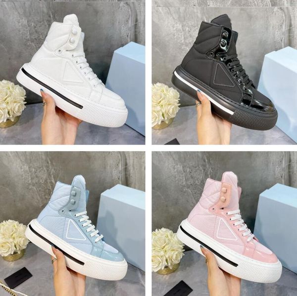 2022 women casual shoes high-sneakers shiny leather and re-nylon recycled nylon lining removable insole glossed-leather high-sneakers, Black
2022 women casual shoes high-sneakers shiny leather and re-nylon recycled nylon lining removable insole glossed-leather high-sneakers, Black